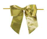 Gold Metallic Bow with Twist Tie
