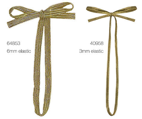 Pre-Tied Elastic Bow - Flat Elastic Stretch Loop