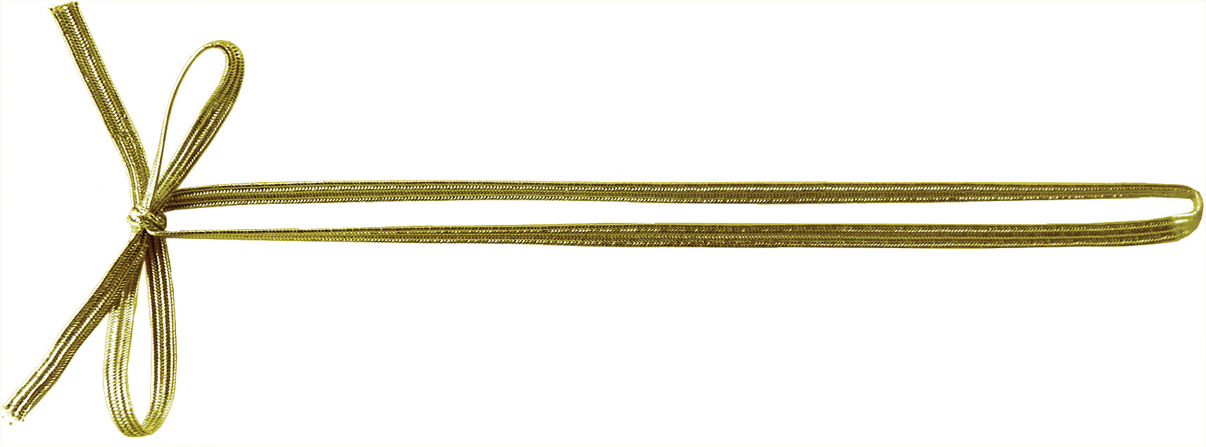 Pre-Tied Elastic Bow - Flat Elastic Stretch Loop