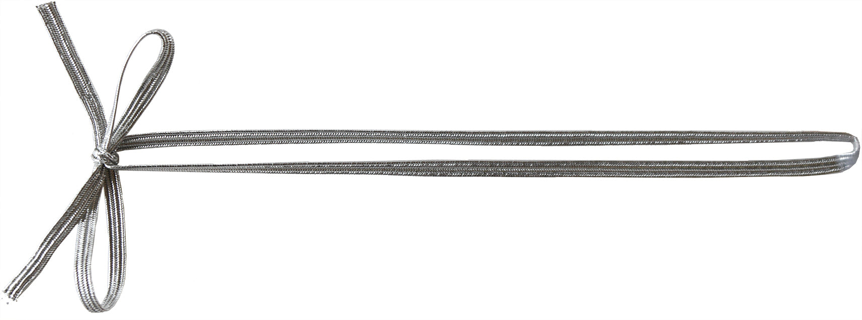 Pre-Tied Elastic Bow - Flat Elastic Stretch Loop