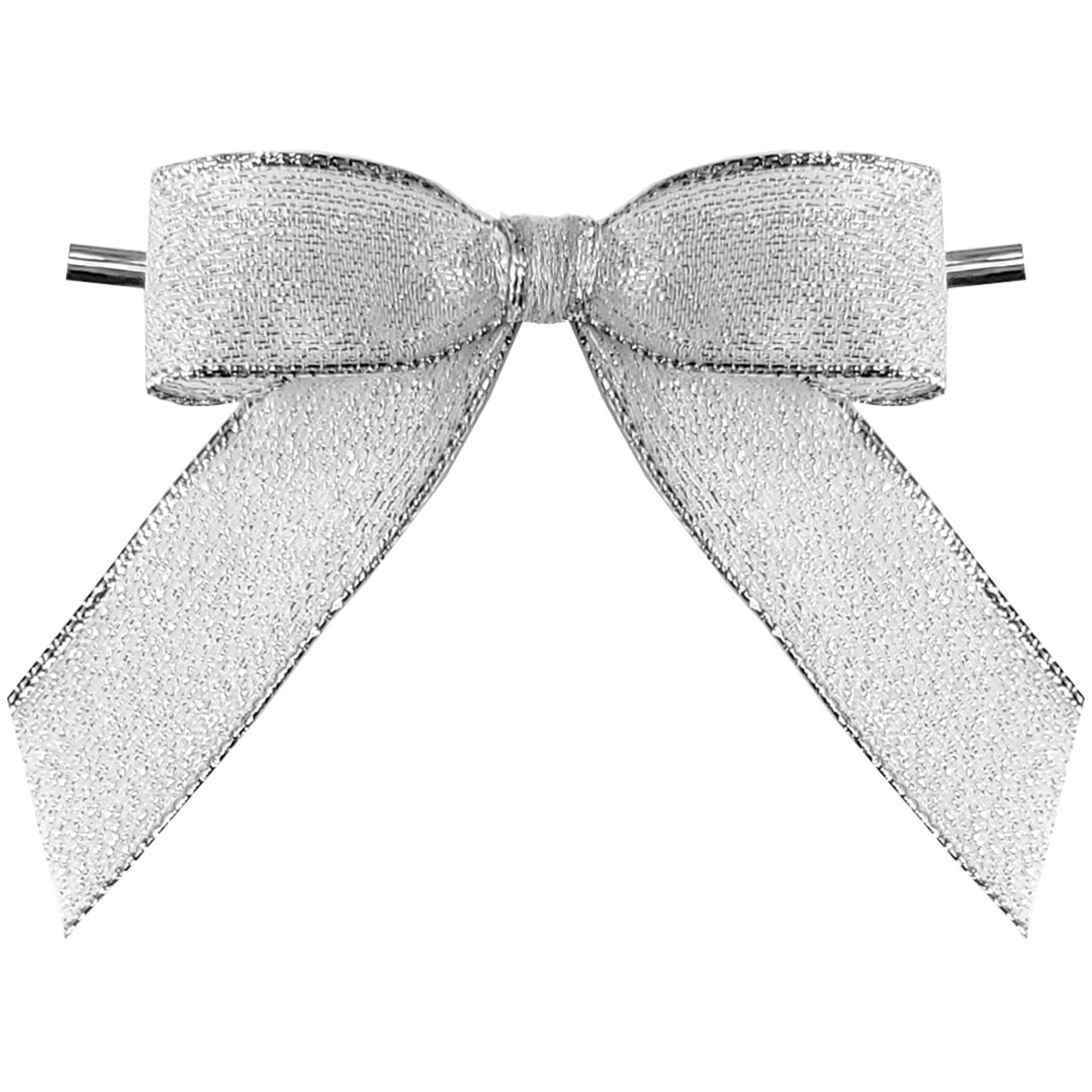 Metallic Illume Bow with Gold Twist Tie