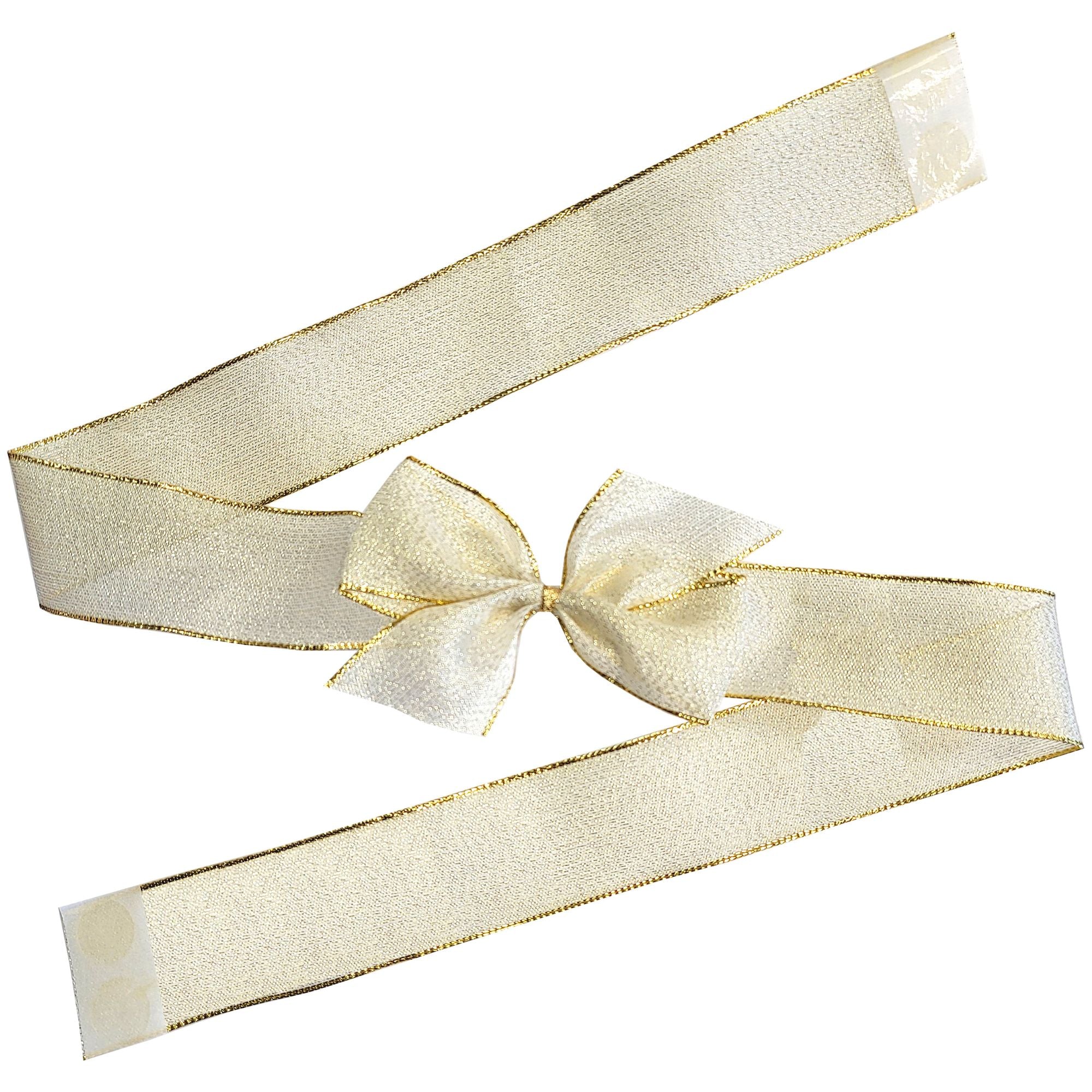Metallic Illume Bow with Ribbon Wrap