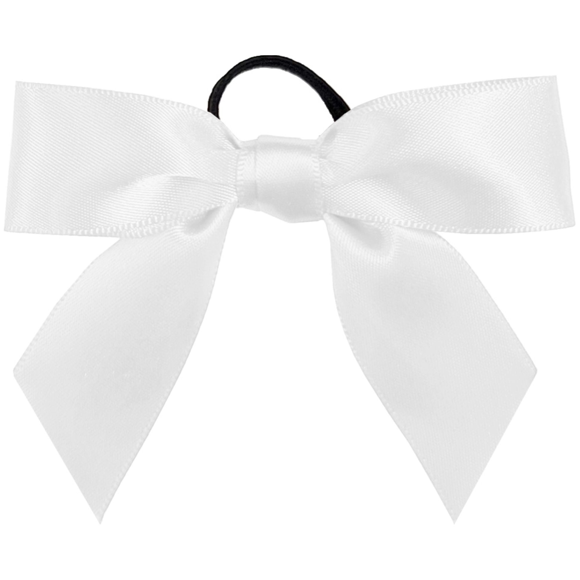 Pre-Tied Satin Bow with Elastic Ring