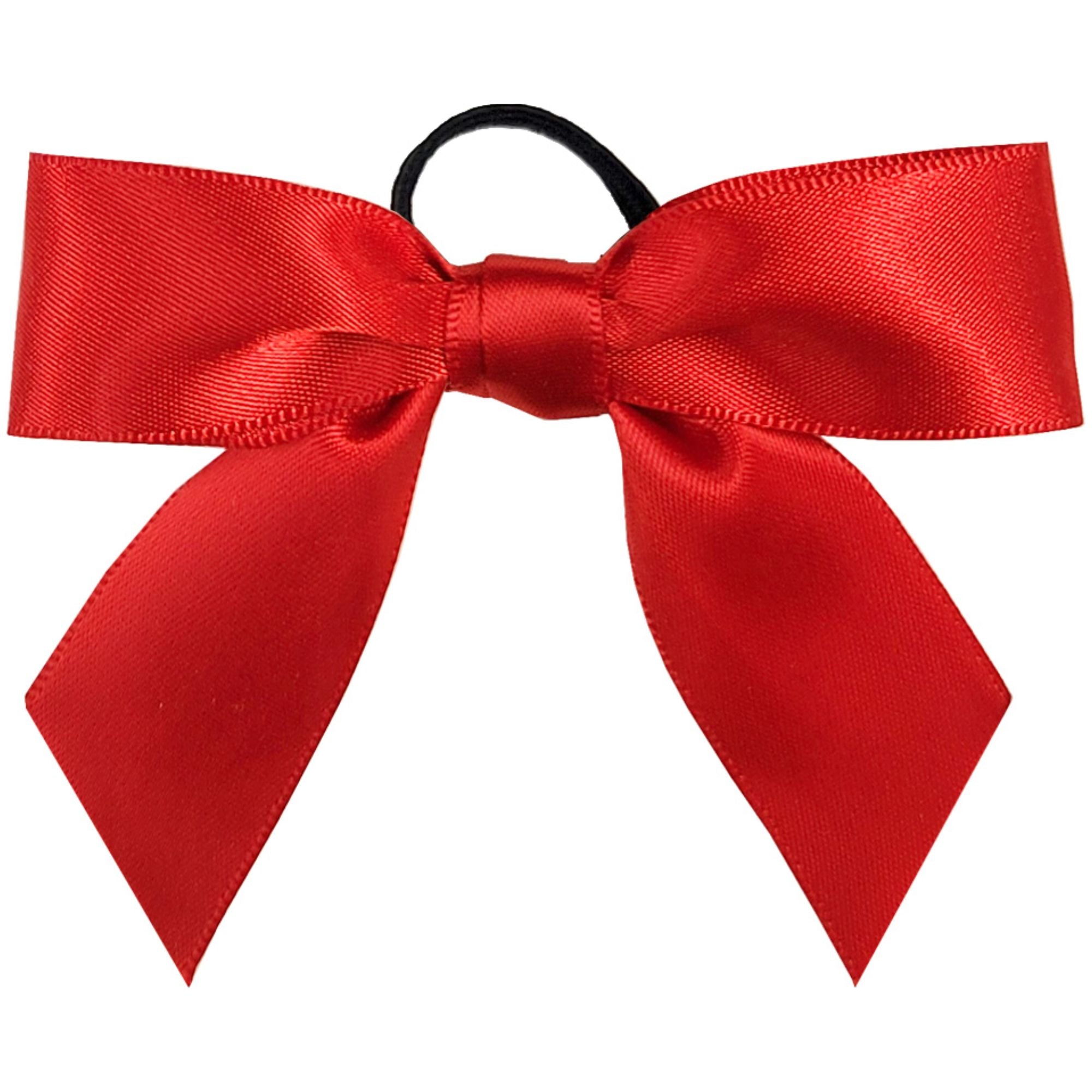 Pre-Tied Satin Bow with Elastic Ring