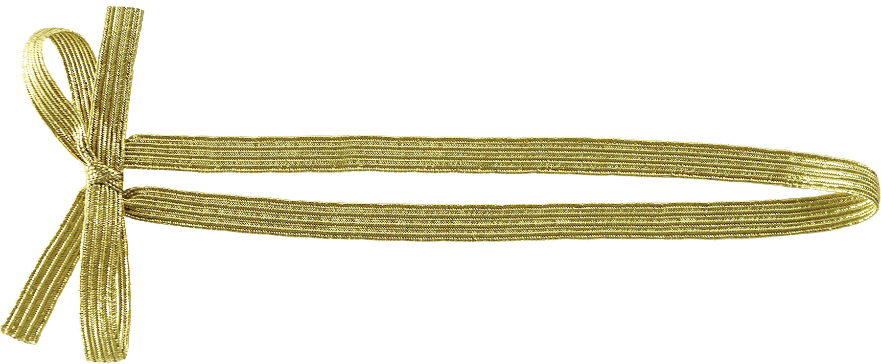 Pre-Tied Elastic Bow - Flat Elastic Stretch Loop