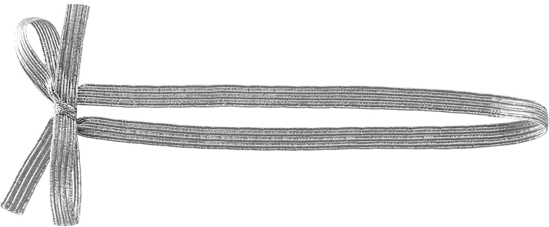 Pre-Tied Elastic Bow - Flat Elastic Stretch Loop