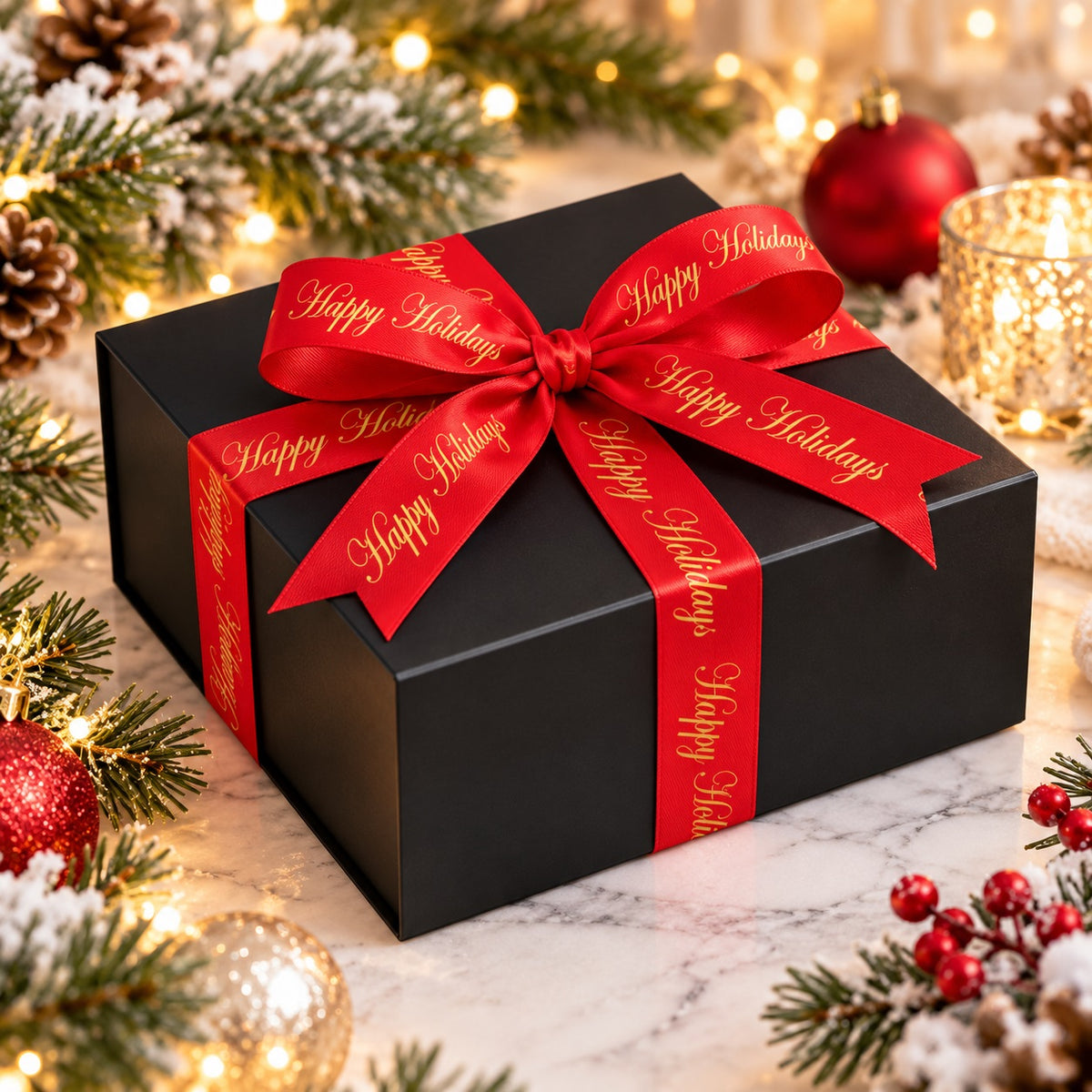Happy Holidays Ribbon