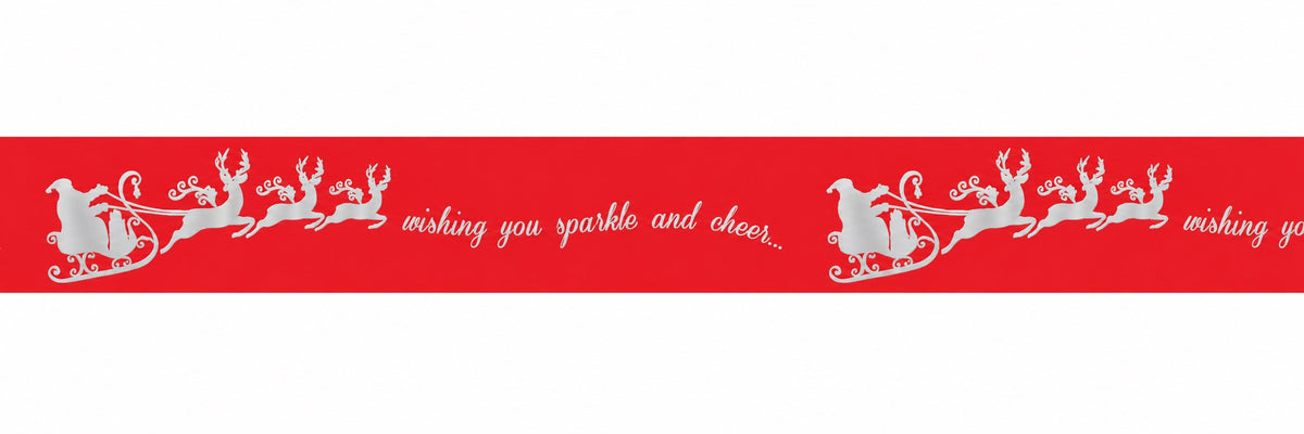 Santa Sleigh Ribbon