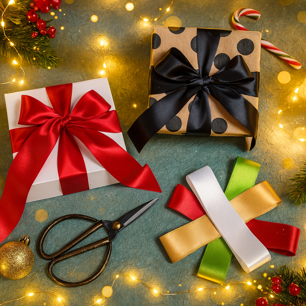 20-Color Double-Face Satin Ribbon Pack (1-1/2" × 2 yds)