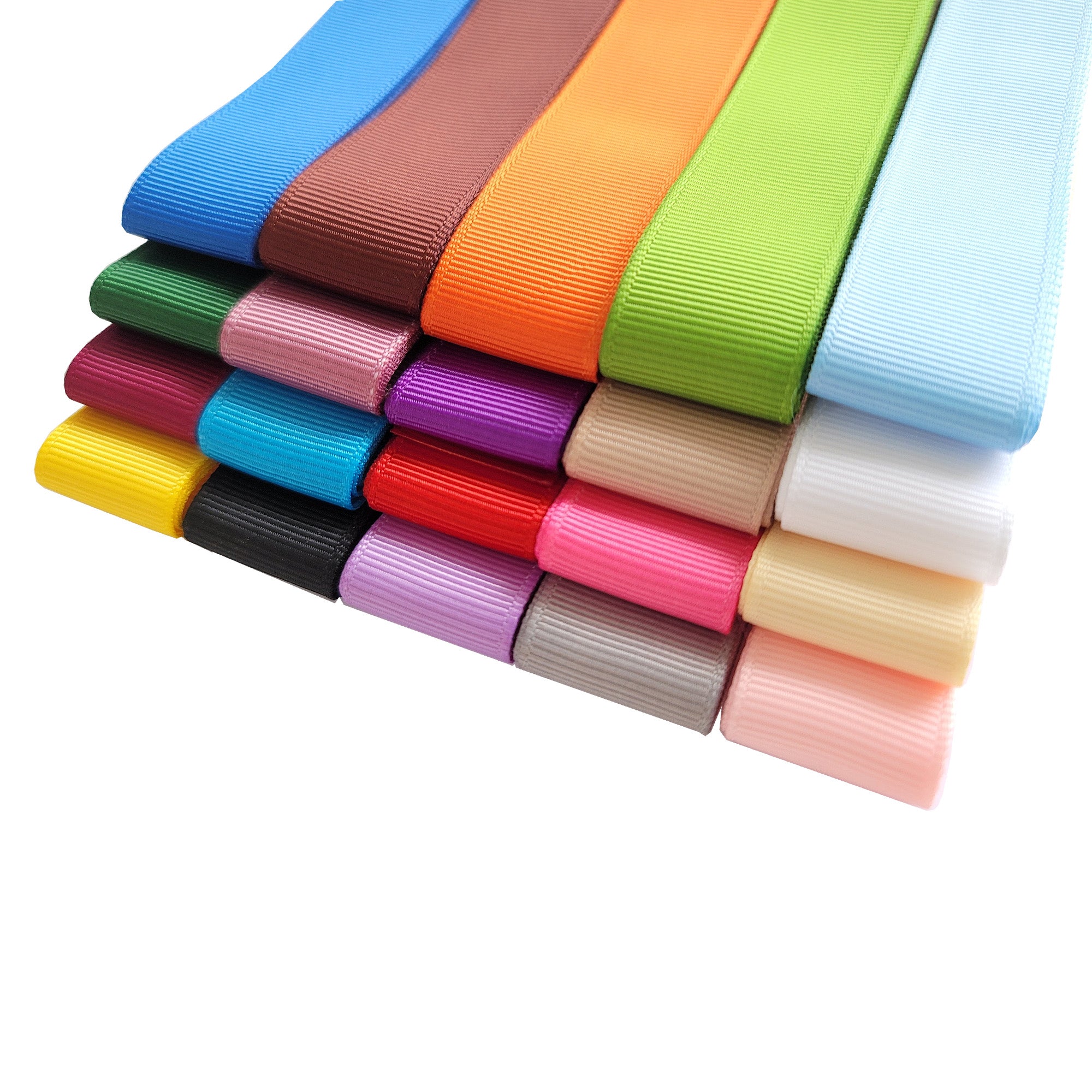 20-Color Grosgrain Ribbon Pack (7/8" × 2 yds)