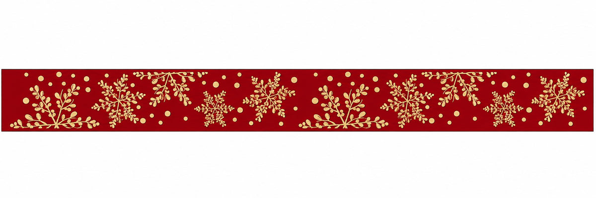 Metallic Mistletoe - Gold Snowflakes