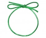 Pre-Tied Elastic Bow - Metallic Stretch Loop