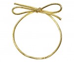 Pre-Tied Elastic Bow - Metallic Stretch Loop