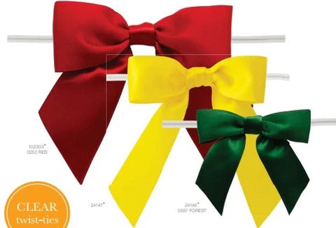 Satin Twist-Tie Bows
