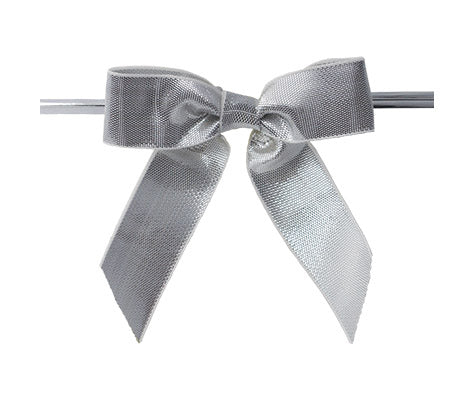 Gold & Silver Metallic Twist Tie Bow