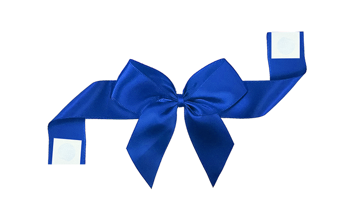 Pre-Tied Satin Bow with Glue Dot