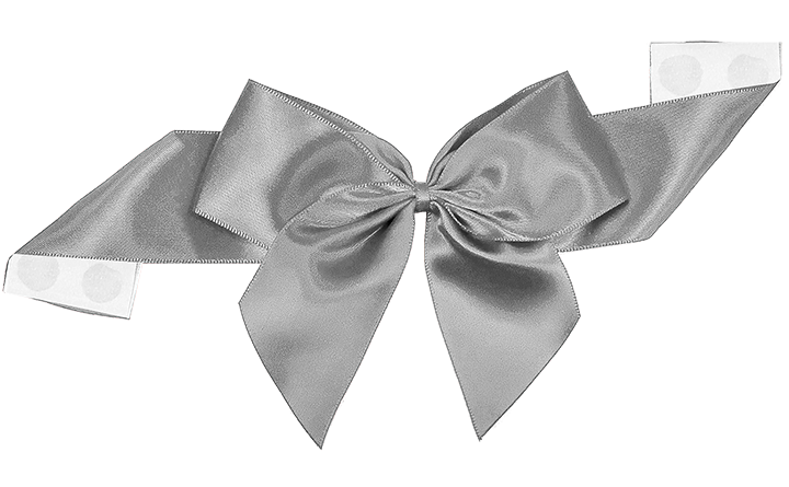 Pre-Tied Satin Bow with Glue Dot