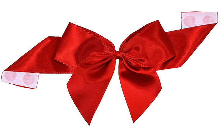 Pre-Tied Satin Bow with Glue Dot