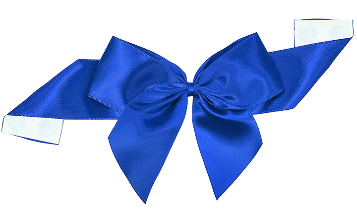Pre-Tied Satin Bow with Glue Dot