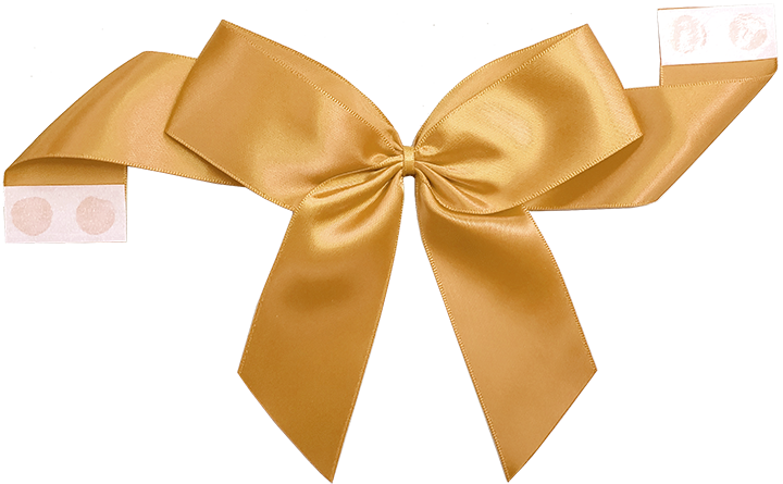 Pre-Tied Satin Bow with Glue Dot