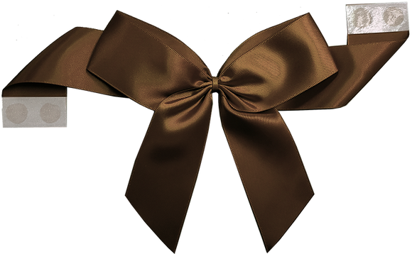 Packaging Express_0850 Brown Pretie Bow with Glue Dot