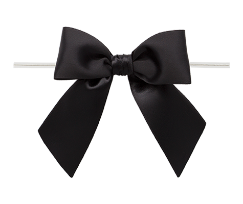 Packaging Express_0030 Black Twist Tie Bow