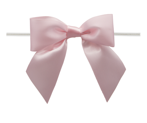 Packaging Express_0117 Lt. Pink Twist Tie Bow