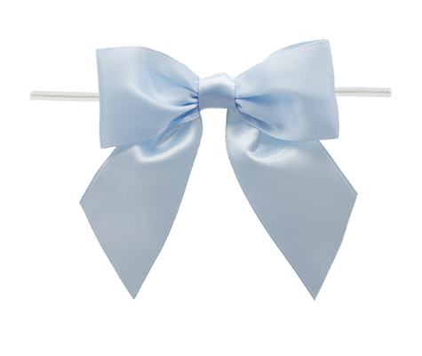 Packaging Express_0305 Lt. Blue Twist Tie Bow