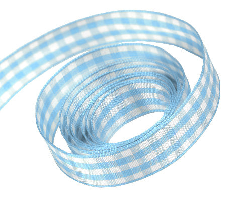 Packaging Express_0305 Lt. Blue Party Plaid Ribbon