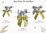 Gold & Silver Metallic Twist Tie Bow