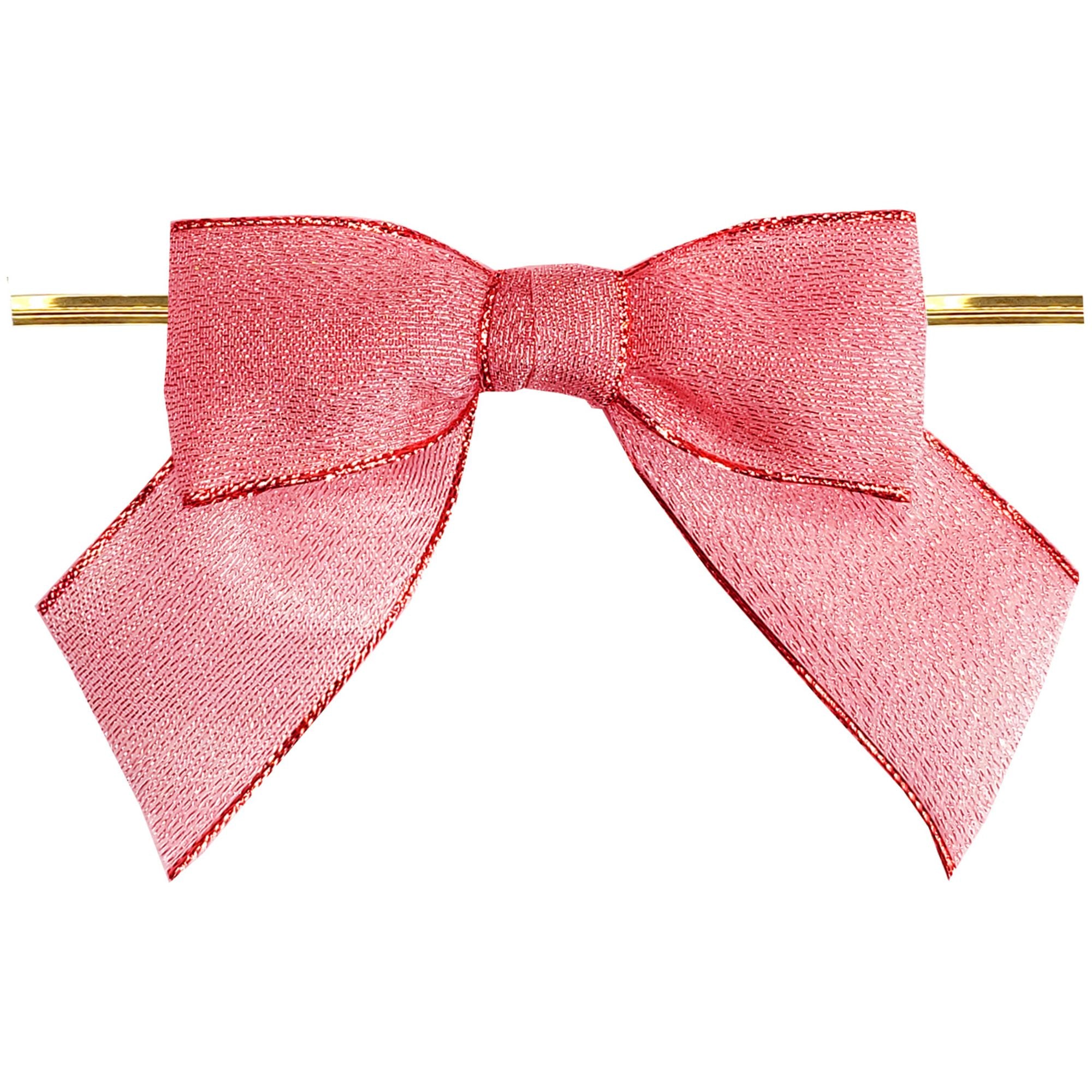 Metallic Illume Bow with Gold Twist Tie