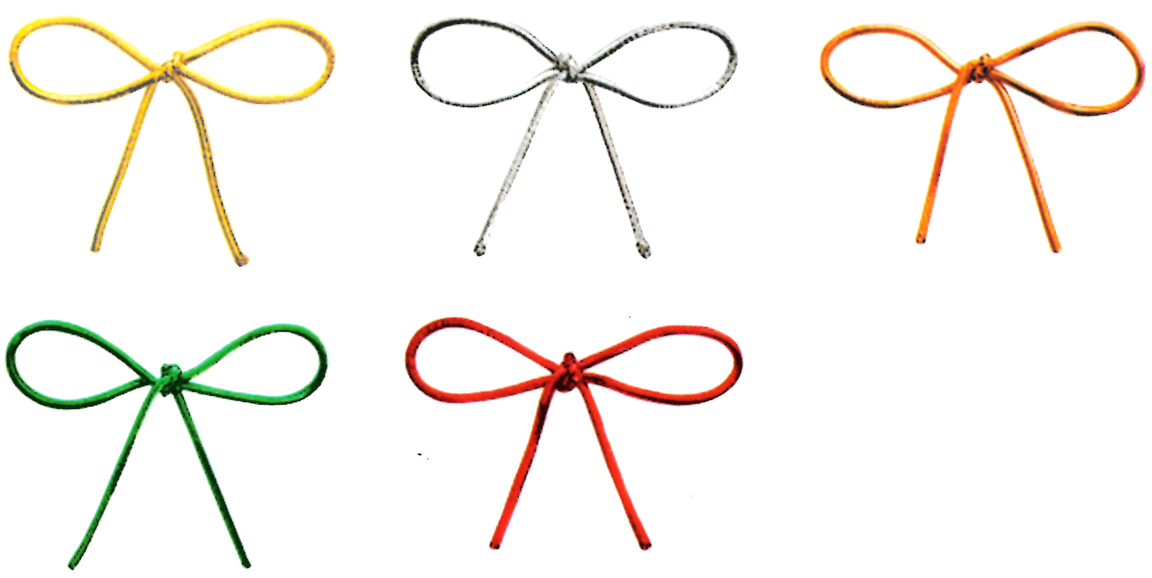 Pre-Tied Elastic Bow - Metallic Stretch Loop
