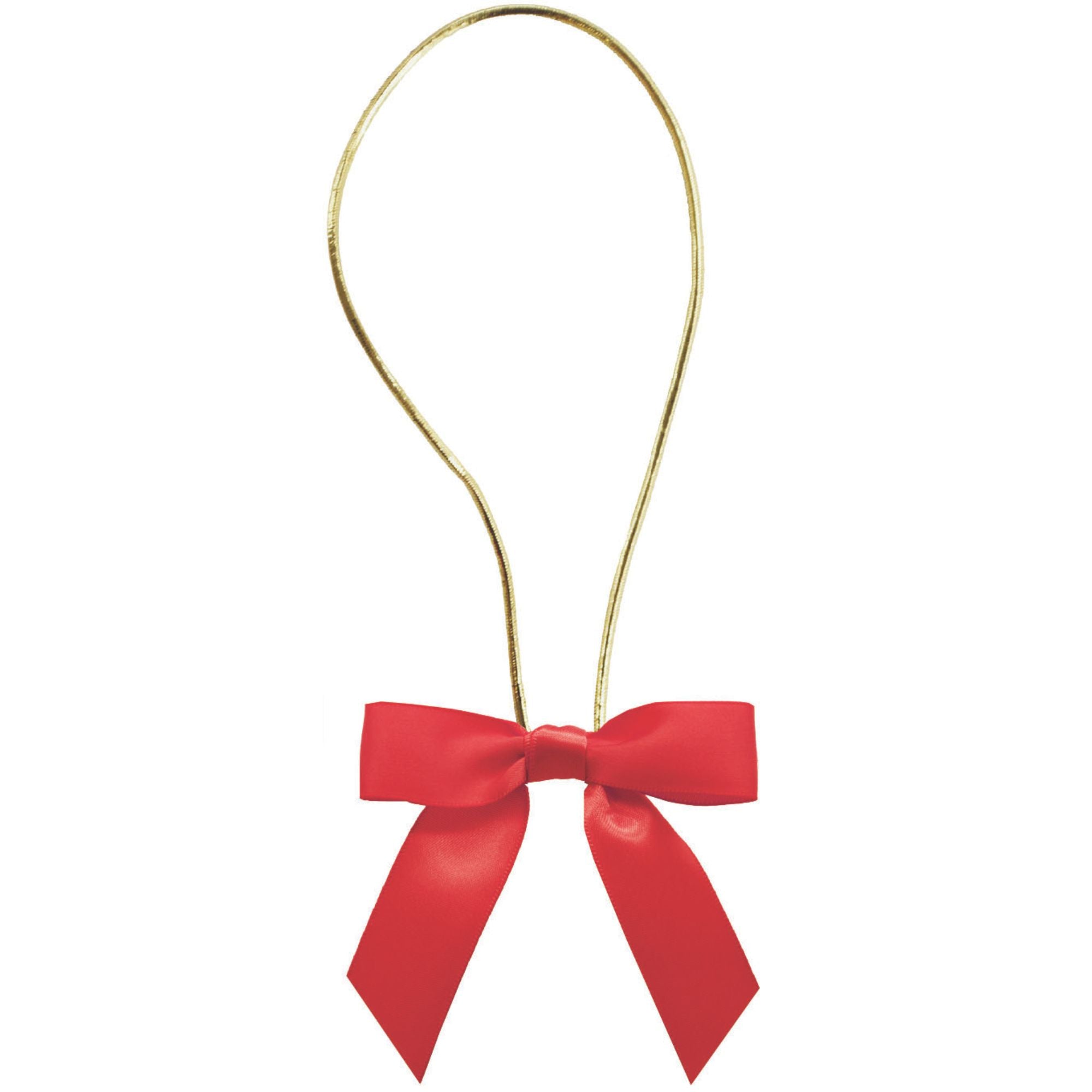 Satin Bow with Elastic Loop