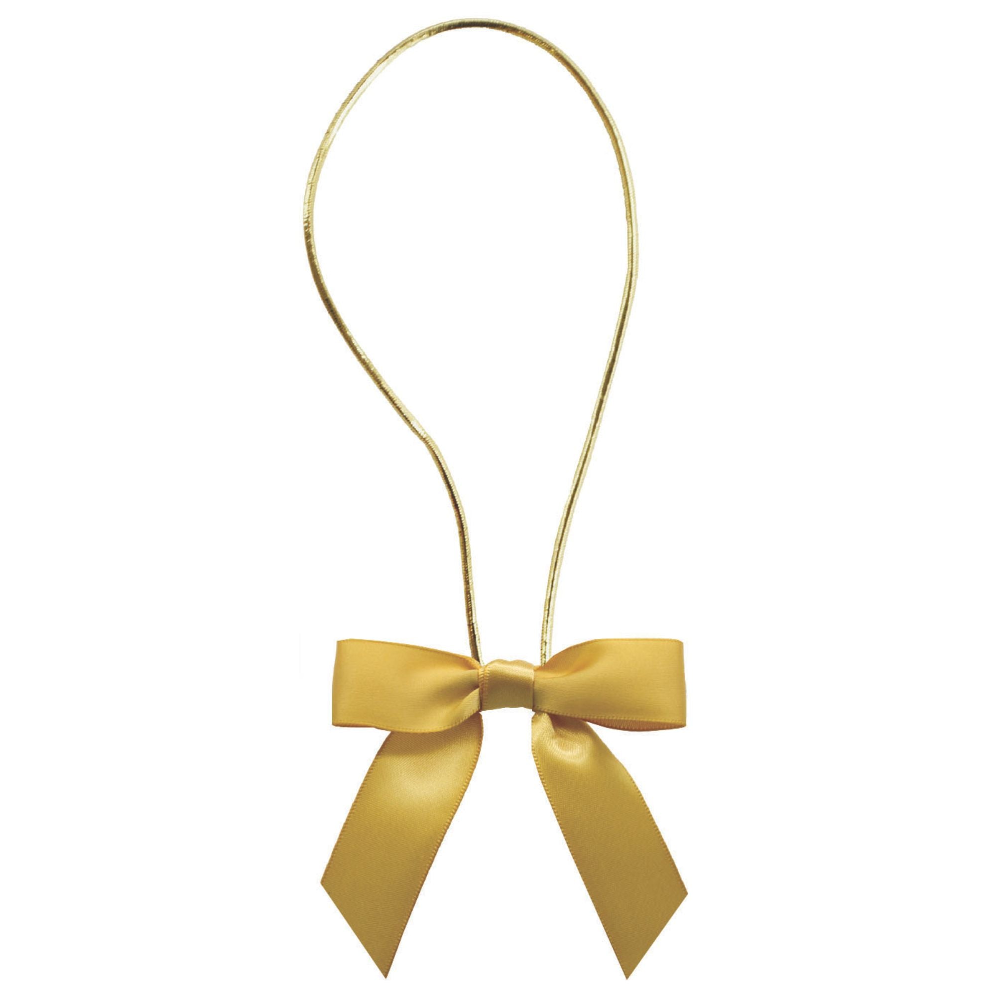 Satin Bow with Elastic Loop