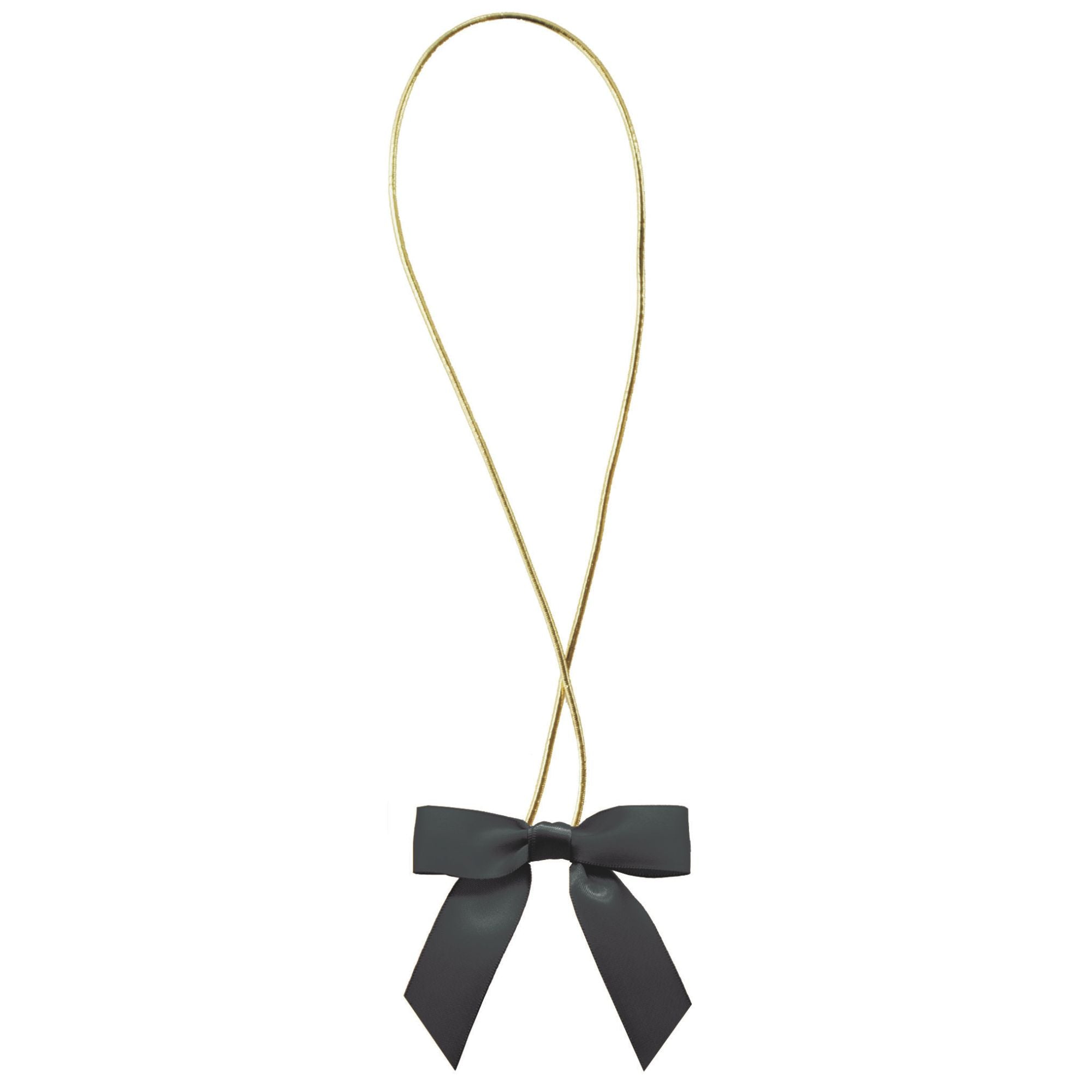 Satin Bow with Elastic Loop