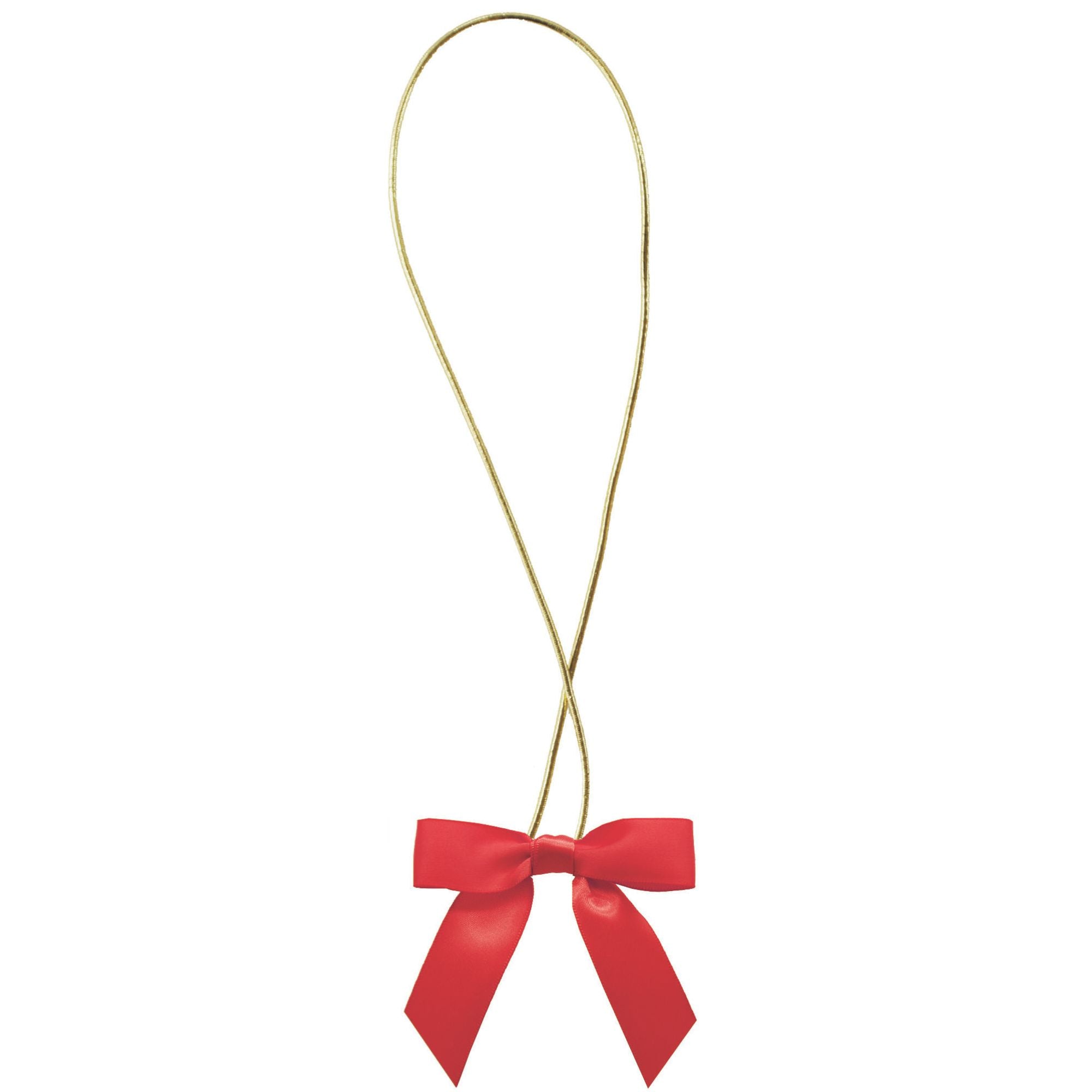 Satin Bow with Elastic Loop