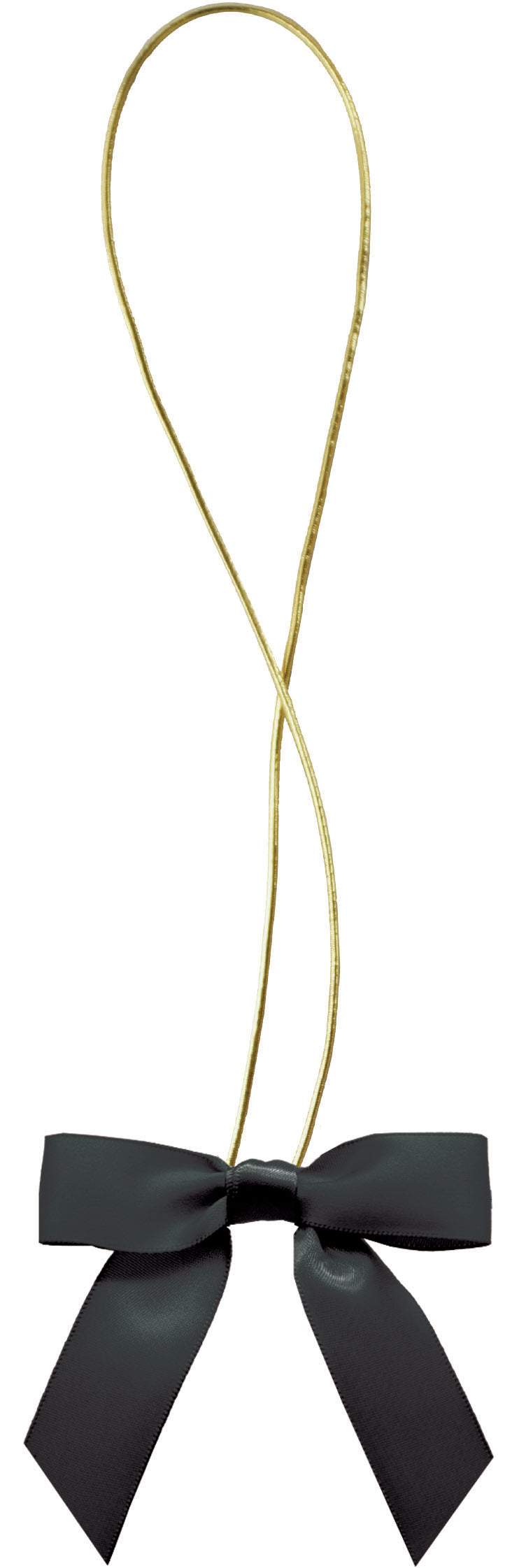 Satin Bow with Elastic Loop
