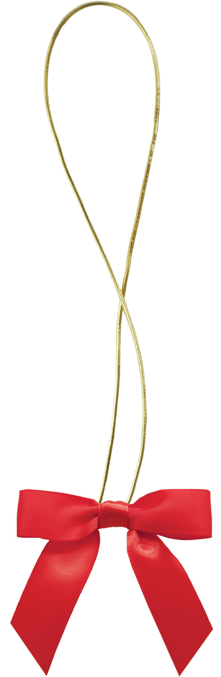 Satin Bow with Elastic Loop