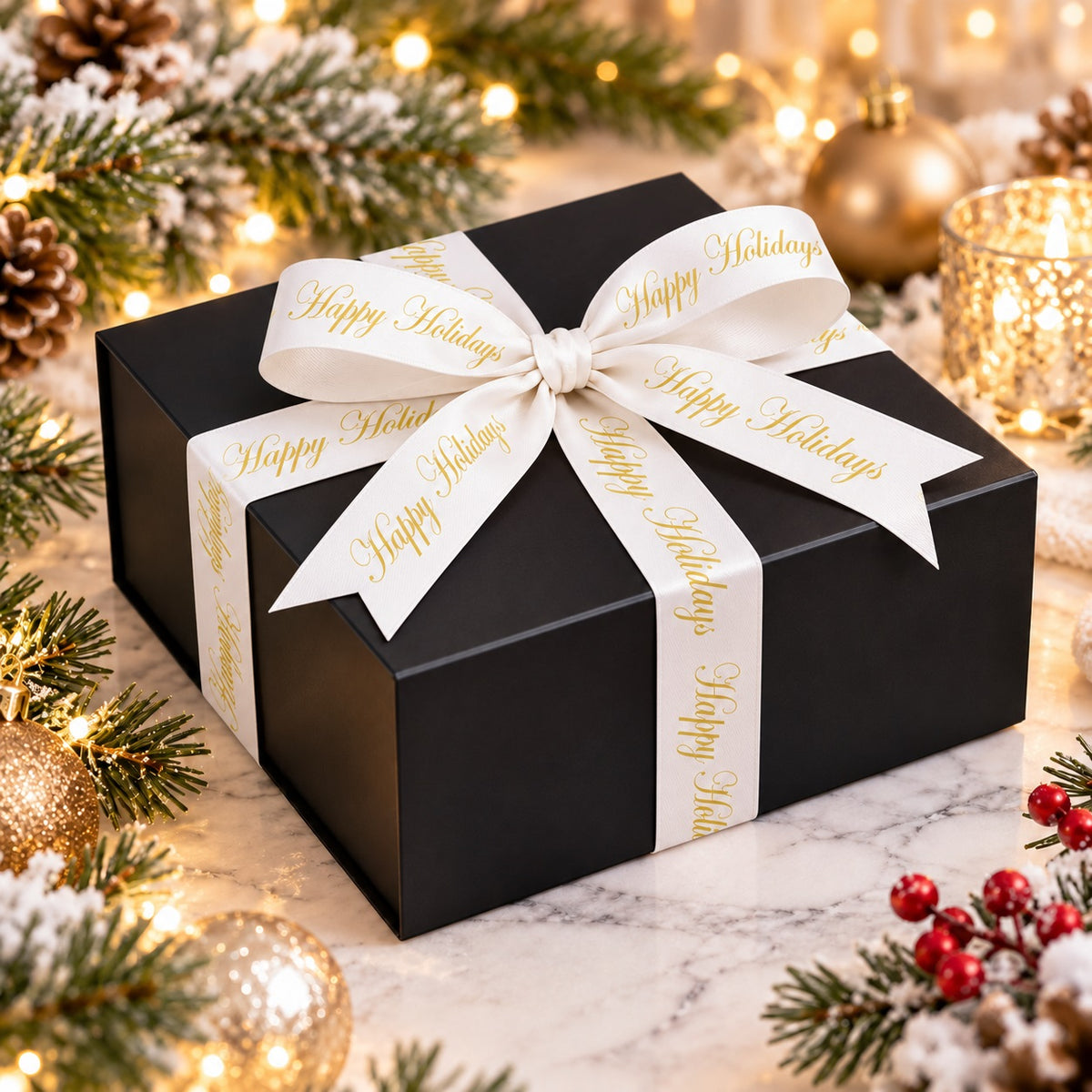 Happy Holidays Ribbon