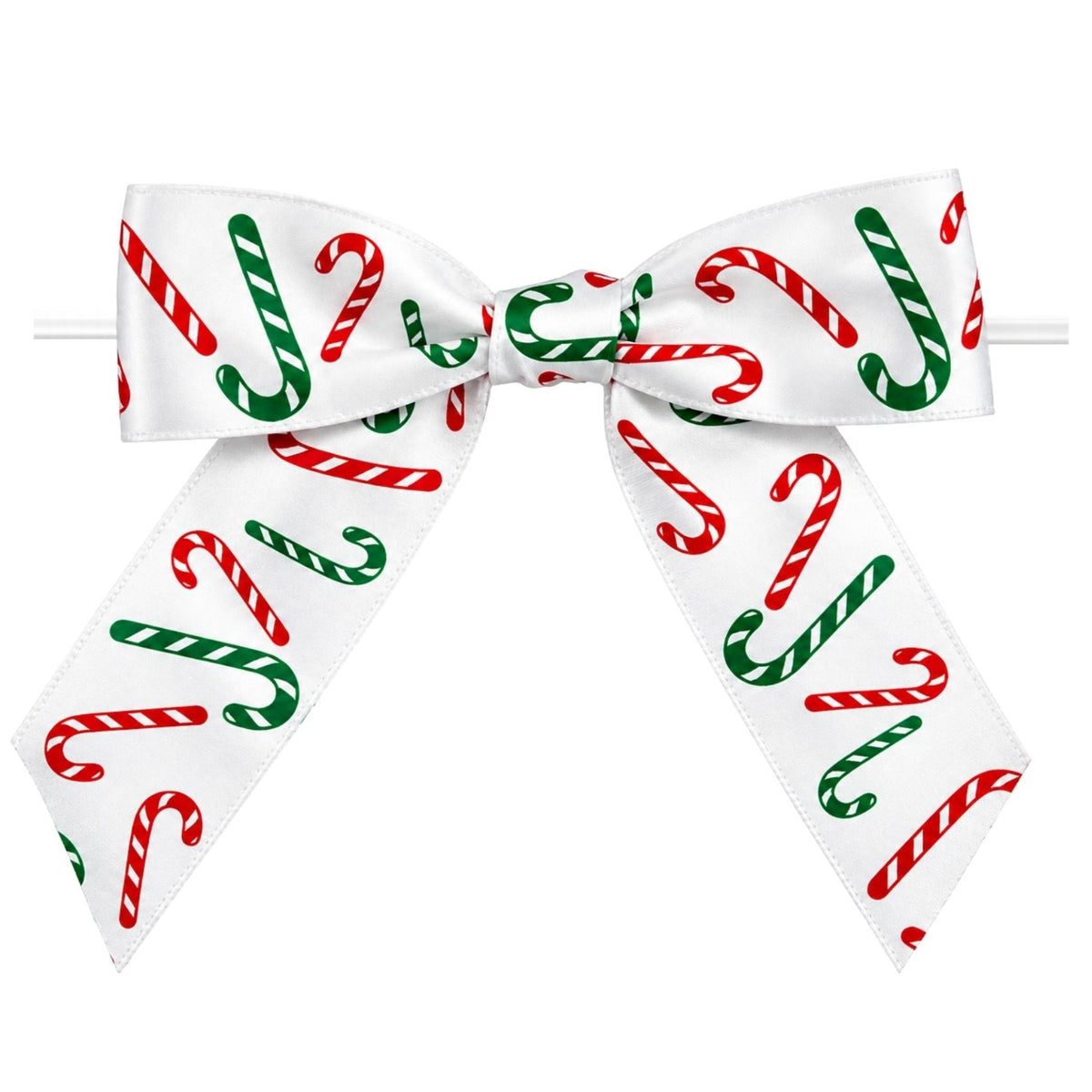 Candy Cane Twist Tie Bow