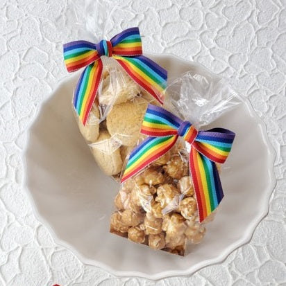 Rainbow Twist Tie Bow