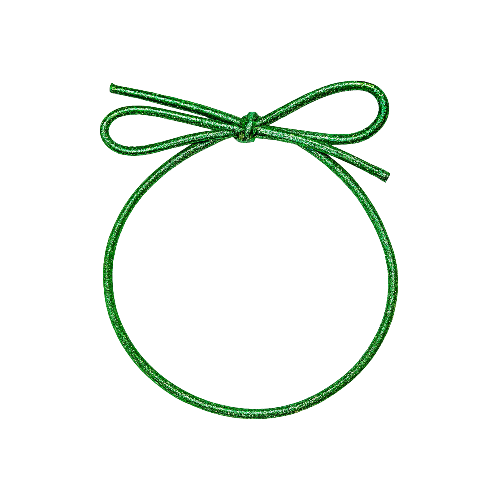 Pre-Tied Elastic Bow - Metallic Stretch Loop