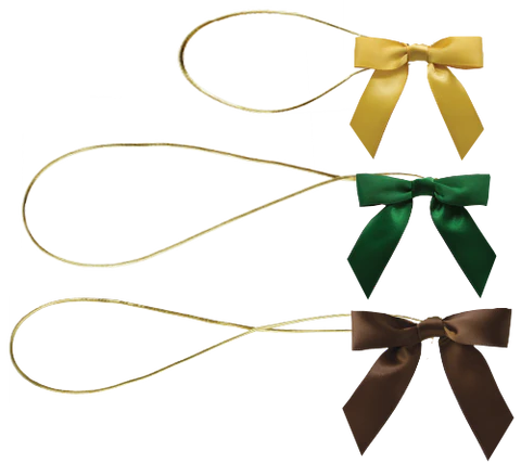 Satin Bow with Elastic Loop