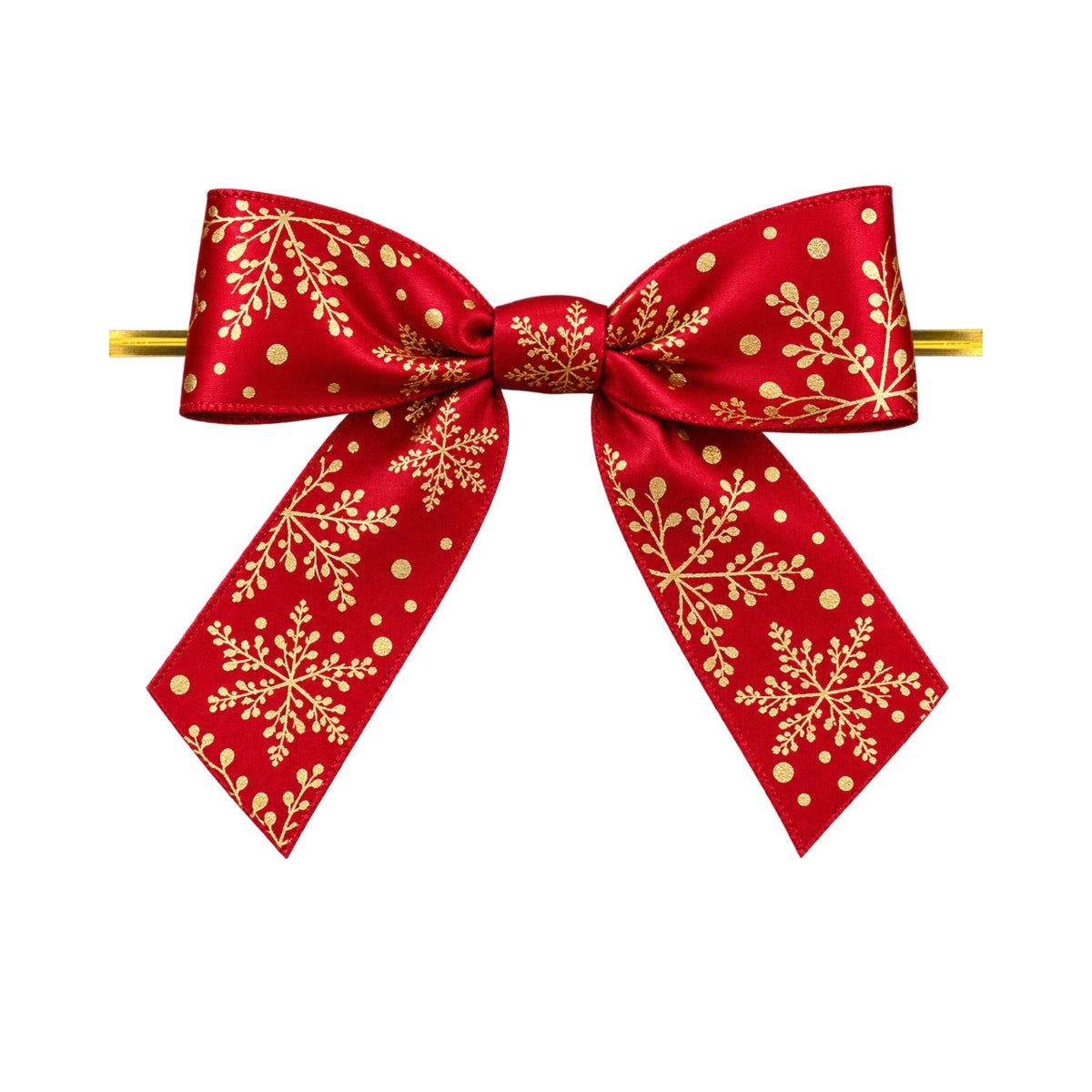 Snowflake Twist Tie Bow