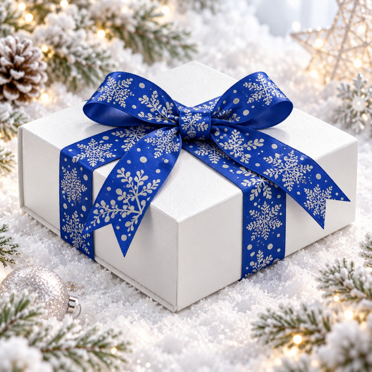 Metallic Mistletoe - Silver Snowflake