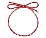 Pre-Tied Elastic Bow - Metallic Stretch Loop