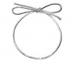 Pre-Tied Elastic Bow - Metallic Stretch Loop