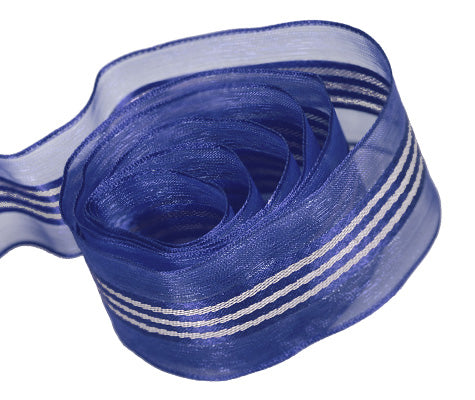 Navy Festive (Wire Edged)