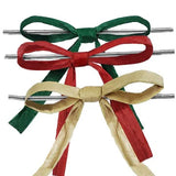 Paper Raffia Bows with Clear Twist Tie