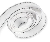 Packaging Express_0029 White with Black Saddle Stitch Ribbon